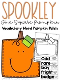 Spookley the Square Pumpkin Vocabulary Word Freebie