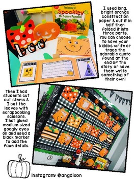 Preview of Spookley the Square Pumpkin Writing Craftivity