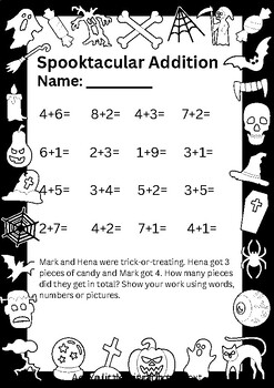 Preview of Spooktacular Addition