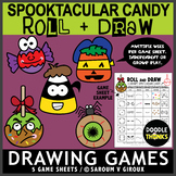 Spooktacular Candy - 5 Roll and Draw Game Sheets