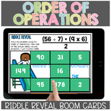 Order of Operations Riddle Reveal Boom Cards