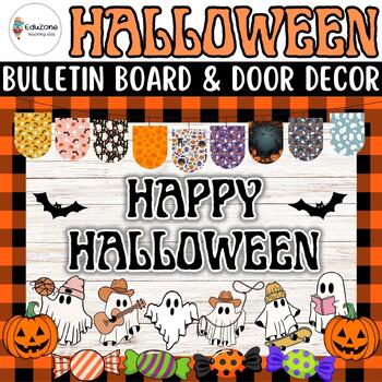 Preview of Spooktacular Halloween: Bulletin Board and Door Decor Craft Kit for a Classroom