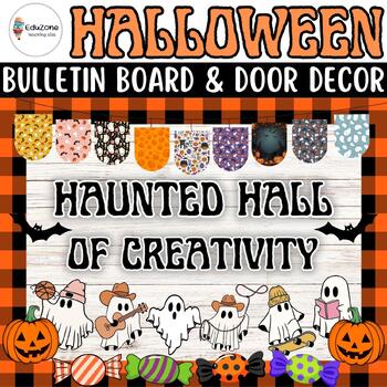 Preview of Spooktacular Halloween: Bulletin Board and Door Decor Craft Kit for a Classroom