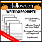 Spooktacular Halloween Writing Prompt Bundle - 10 Engaging