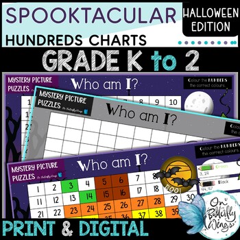 Preview of Spooktacular Hundreds Chart Activities