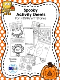 Spooky Activity Sheets