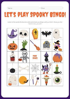 Preview of Spooky Bingo: Halloween Hunt!