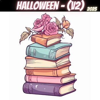 Preview of Spooky Book Clip Art: Perfect for Halloween Party, Crafts, and Decor