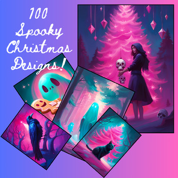 Preview of Spooky Christmas - 100 Designs for Crafting!