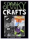 Halloween Crafts - Bat, Spider, Monster, & Scarecrow