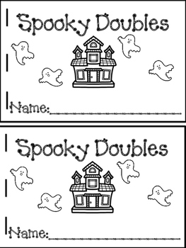 Preview of Spooky Doubles Facts Book