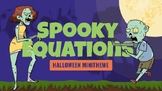Spooky Expressions (Combining like terms and order of operations)