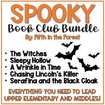 Preview of Spooky Fall Book Club Bundle for upper elementary and middles