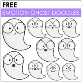 Spooky Feelings Ghost Doodles | Ghost Clipart