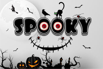 Preview of Spooky Font - Halloween  Holidays/Seasonal