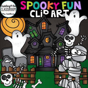 Preview of Spooky Fun Clip Art {Halloween Clip Art}