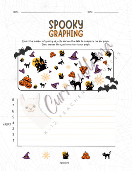 Preview of Spooky Graphing • Bar Graphs and Pictographs w/Questions