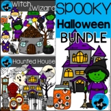 Spooky Halloween Clip Art Bundle | Witches, Wizards & Haun