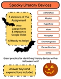 Spooky Halloween Literary Devices/ Figurative Language Act