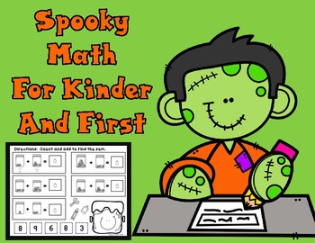 Preview of Spooky Halloween Math for Kinder and First Grade