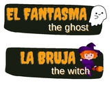 Spooky Halloween Spanish Vocab Words