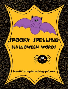 Preview of Spooky Halloween Spelling Unit