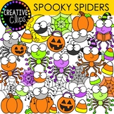 Spooky Halloween Spider Clipart {Halloween Clipart}