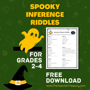 Preview of Spooky Inference Riddles - Fun Halloween Printable