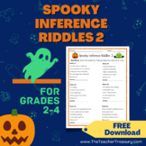 Spooky Inference Riddles 2 - Halloween Printable for ELA