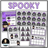 FREE Spooky Letters Numbers and Ten Frames for Halloween