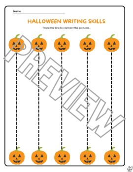 Preview of Spooky Line Tracing/Fine Motor