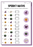 Spooky Math - Grade 3 - Halloween Math Worksheet