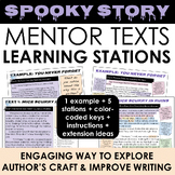 Spooky Mentor Text Stations: Study Author's Craft with YA 
