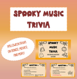 Spooky Music Trivia: Trivia Game for Upper Elementary and 