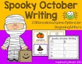 October Writing Center (Differentiated for Beginning Writers)