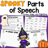 Spooky Parts of Speech - Halloween Nouns, Verbs and Adjectives