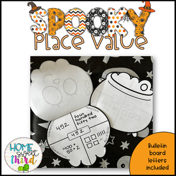 Preview of Spooky Place Value | Halloween