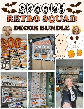 Preview of Spooky Retro Squad Halloween Decor Bundle