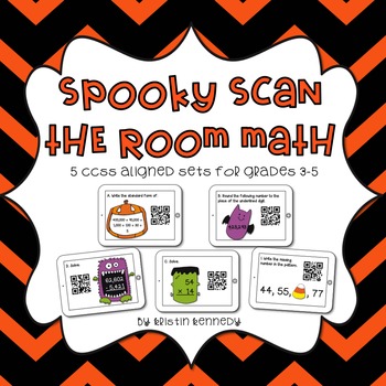 Preview of Halloween QR Code Math Activities