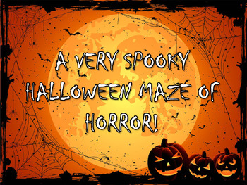 Preview of Halloween Horror Maze! Fun & Interactive PowerPoint Halloween Activity!