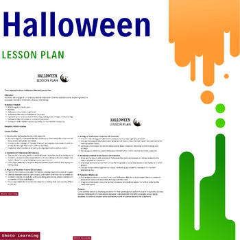 Preview of Spooky Science: Halloween-themed Lesson Plan Kit