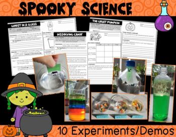 Preview of Spooky Science Labs and Activities for Halloween