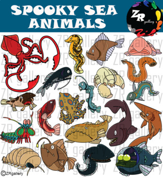 Sea Animals Clipart Teaching Resources | TPT