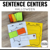Halloween Sentence Building and Writing Centers with Seesaw