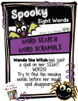 Preview of Spooky Sight Words