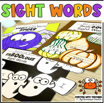 Preview of Spooky Sight Words for Fall and Halloween - Sight Word Writing Craft