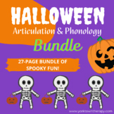 Spooky Speech Bundle! Halloween Articulation and Phonology Set