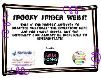 Preview of Spooky Spider Webs!