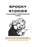 Spooky Stories Halloween Themed Writing Paper