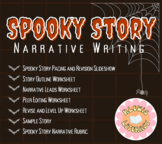 Spooky Story Narrative Writing Activity | Assessment | Pee